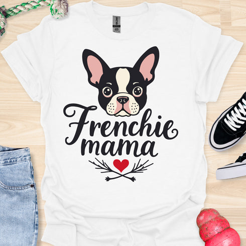 Frenchie Mama - V5 - Cute Graphic T-Shirt